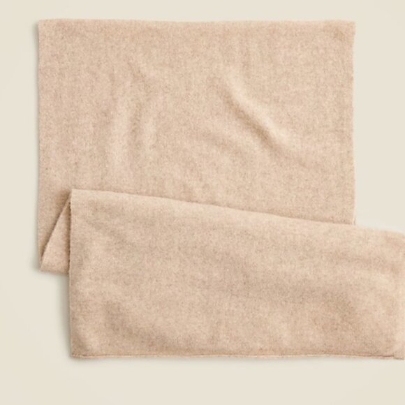 J Crew Cashmere wrap One Size Heather Stone Camel Tan - Picture 2 of 5